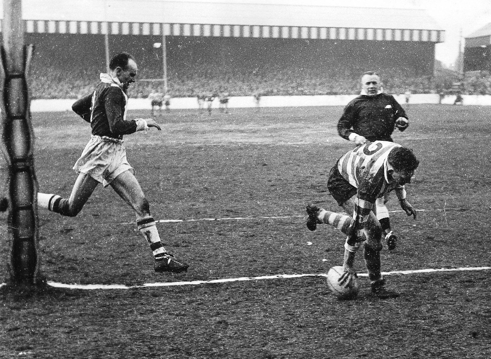 Ike Southward scores v Walney Central - Feb 27th 1960.