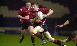 Jon Goddard in action against Castleford Panthers Feb 8th 2004.