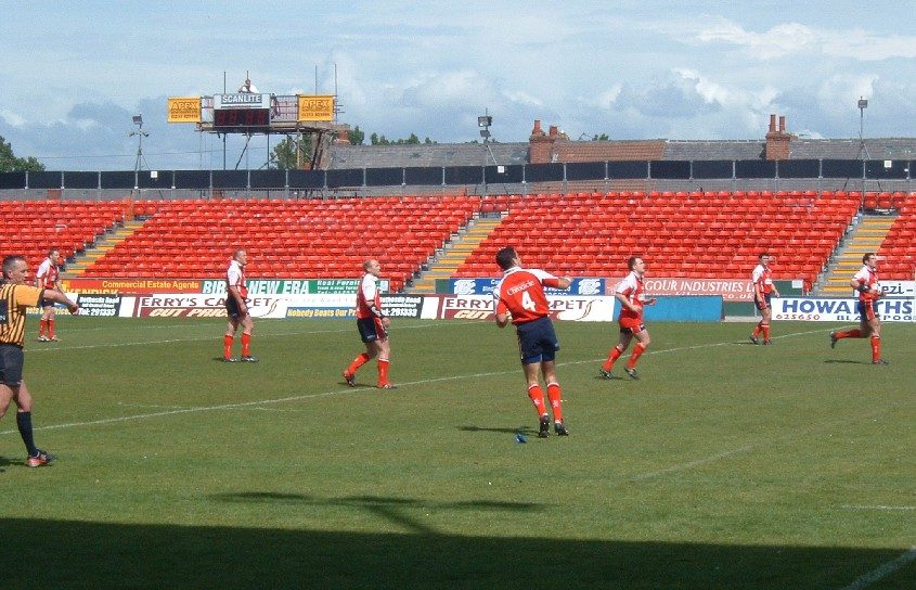 Pat Rich has a shot at goal - May 30th 2004