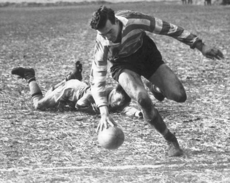 John Etty scores v Blackpool - March 17th 1956.