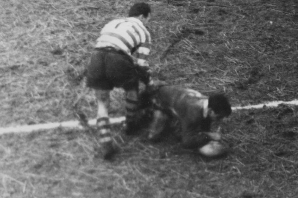 Brennan scores for Blackpool - March 1st 1958.