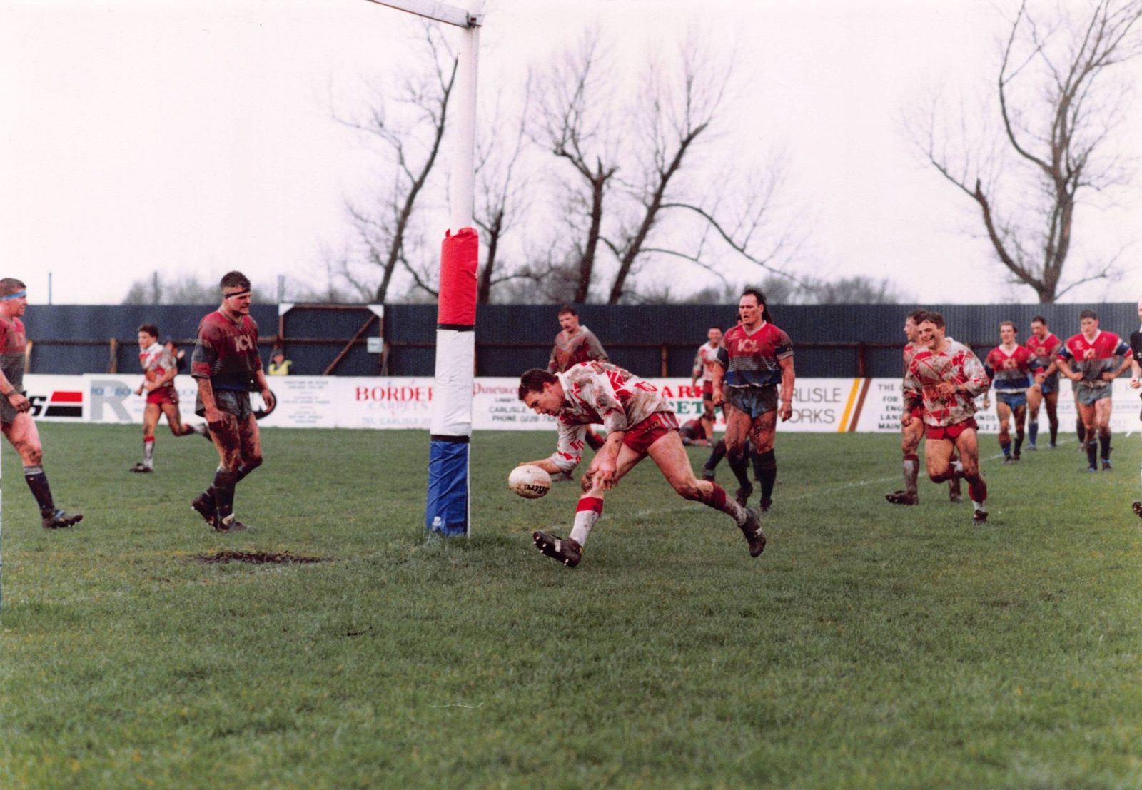 Sean Tyrer touches down at Carlisle - March 29th 1992.