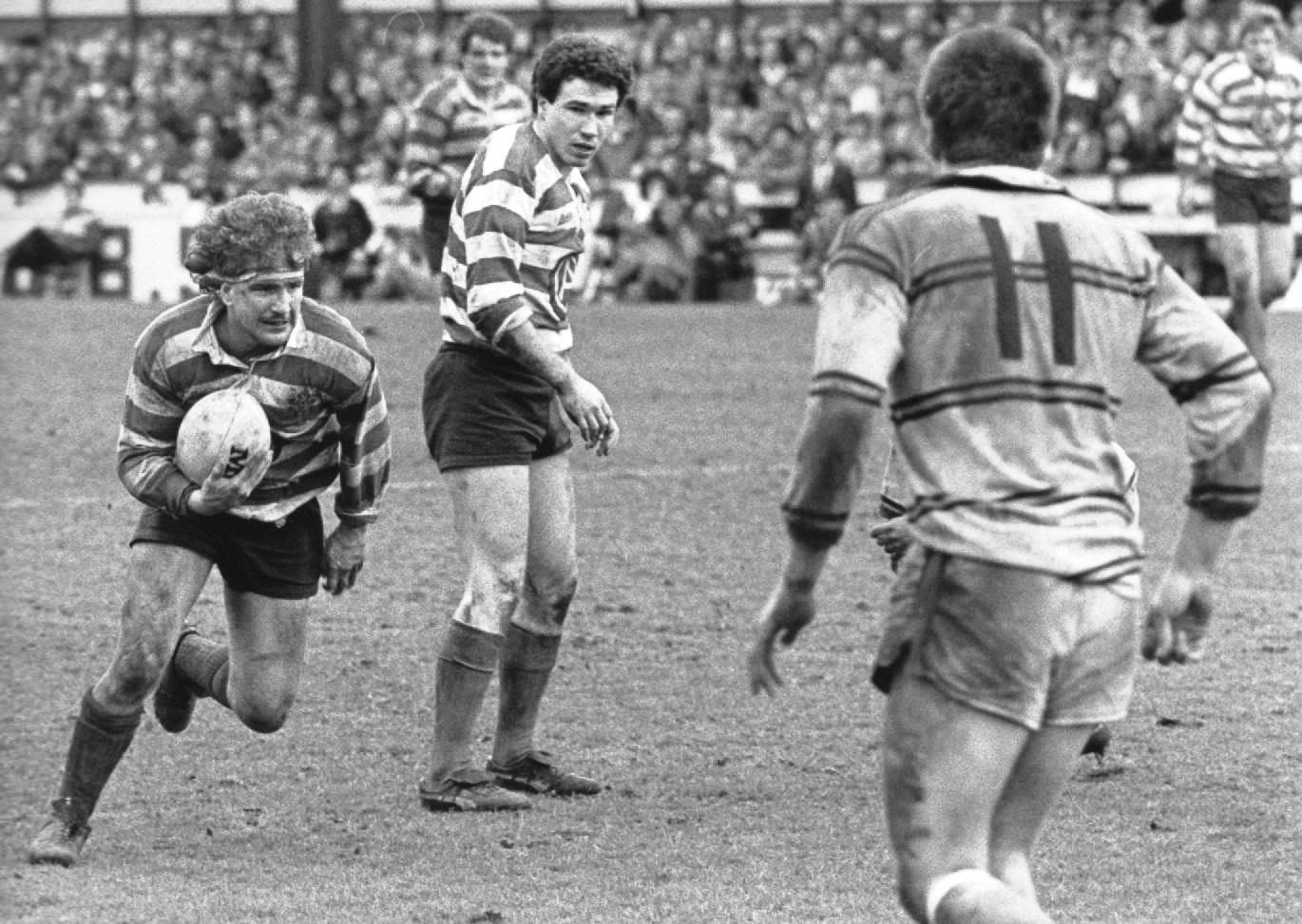 Ian Sanderson and Des Foy in the semi against Castleford at Wigan - March 22nd 1986.