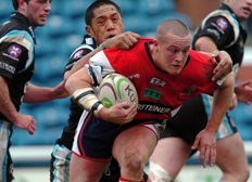 Gavin Dodd takes the ball up against Castleford - April 17th 2005.