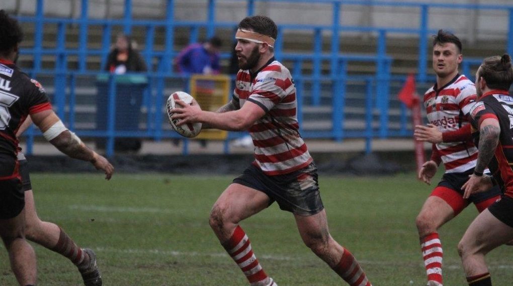 Jack Spencer breaks clear v Dewsbury - Feb 12th 2016.