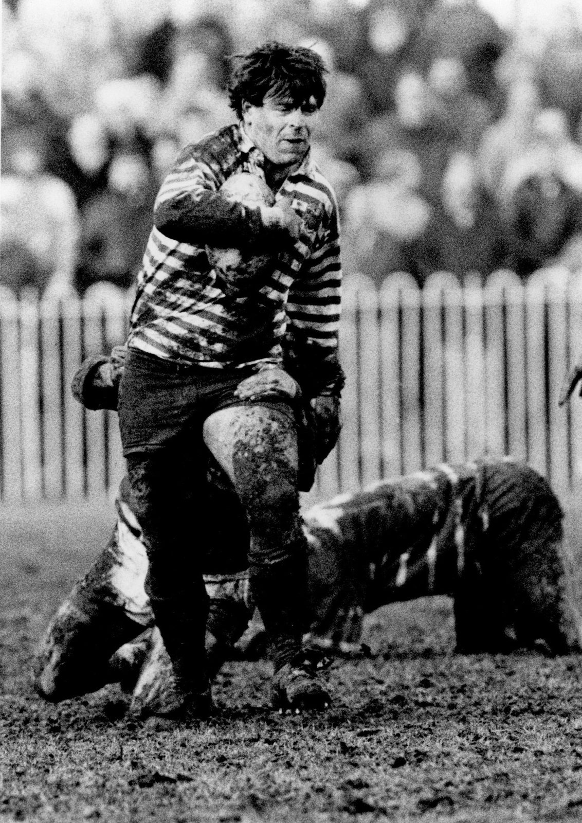 Hugh Wadell on the move at Post Office Road - March 8th 1987.