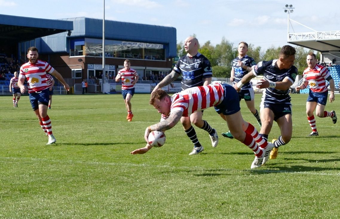 Scott Turner scores at Featherstone - April 23rd 2017.