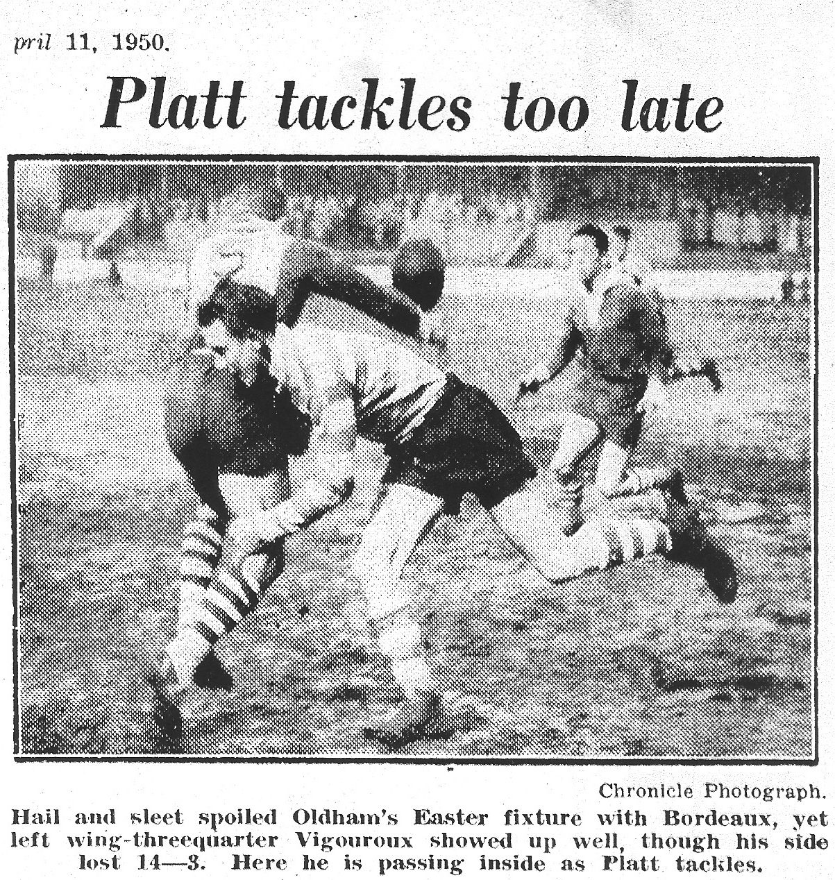 Oldham v Bordeaux & Villeneuve, 10 April 1950