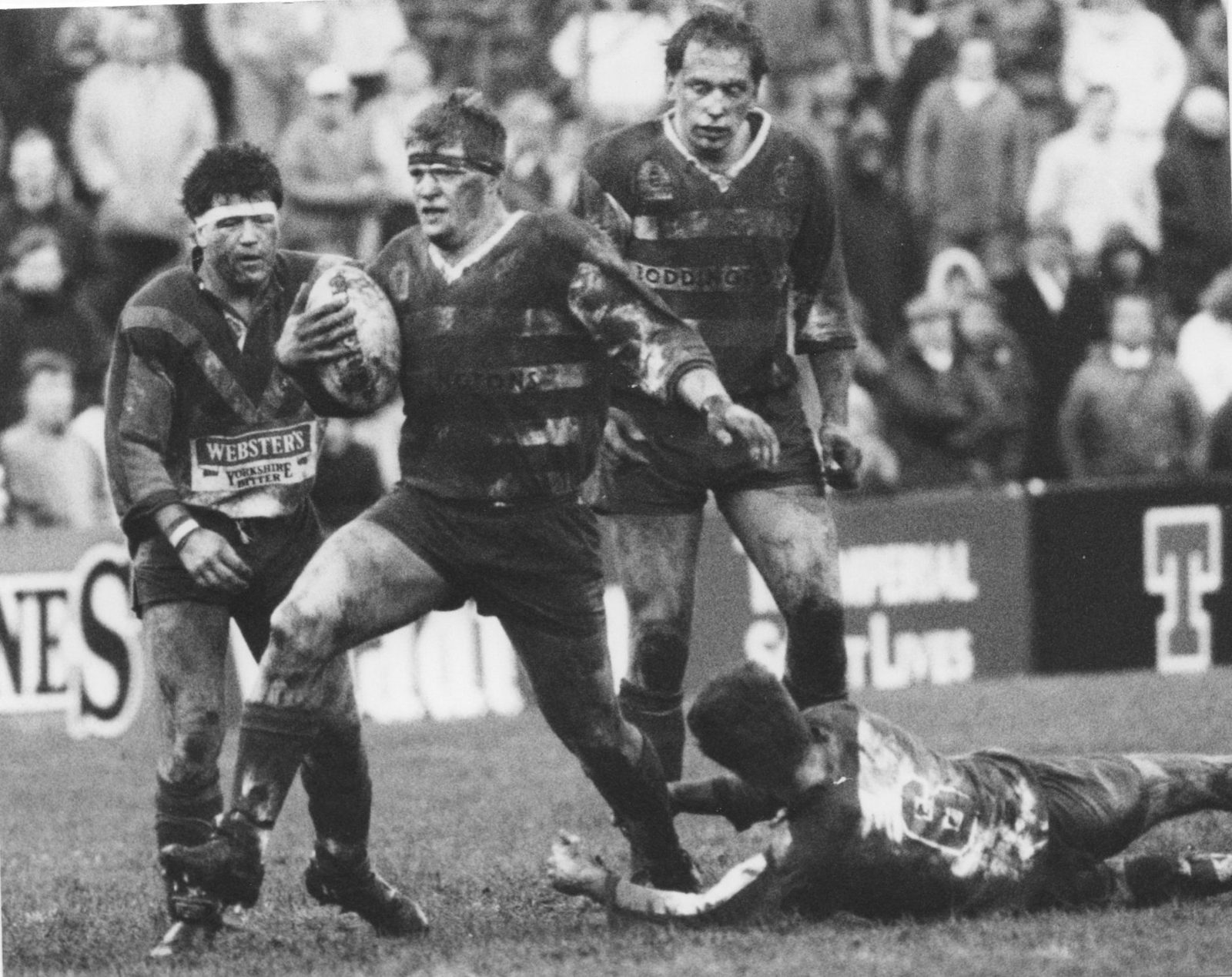 Leo Casey on the charge at Halifax - Dec 4th 1988