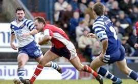 Gareth Barber scoots in for Oldham's third try - Feb 19th 2006.