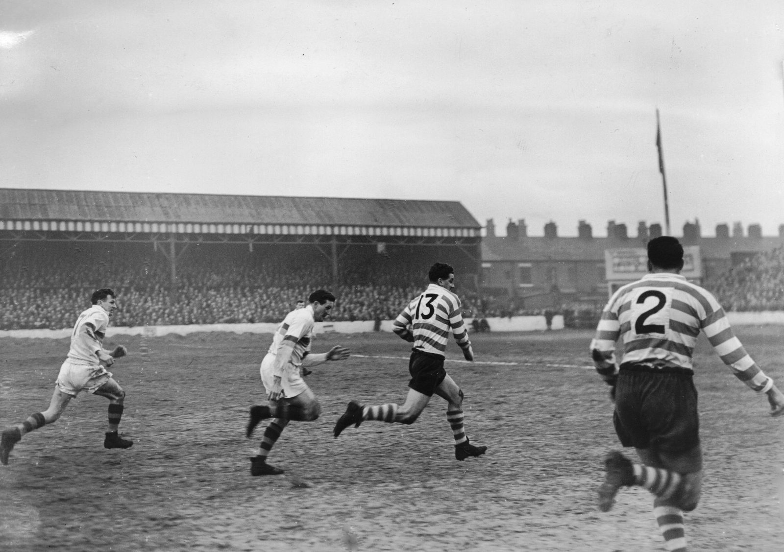 Smales and Barrow chase Turner - April 7th 1958.