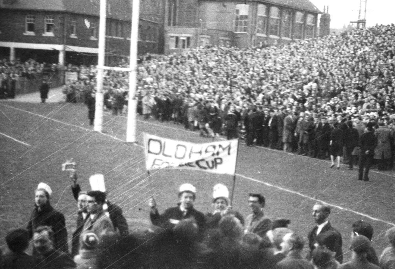 The Oldham fans at Headingley - April 11th 1964.