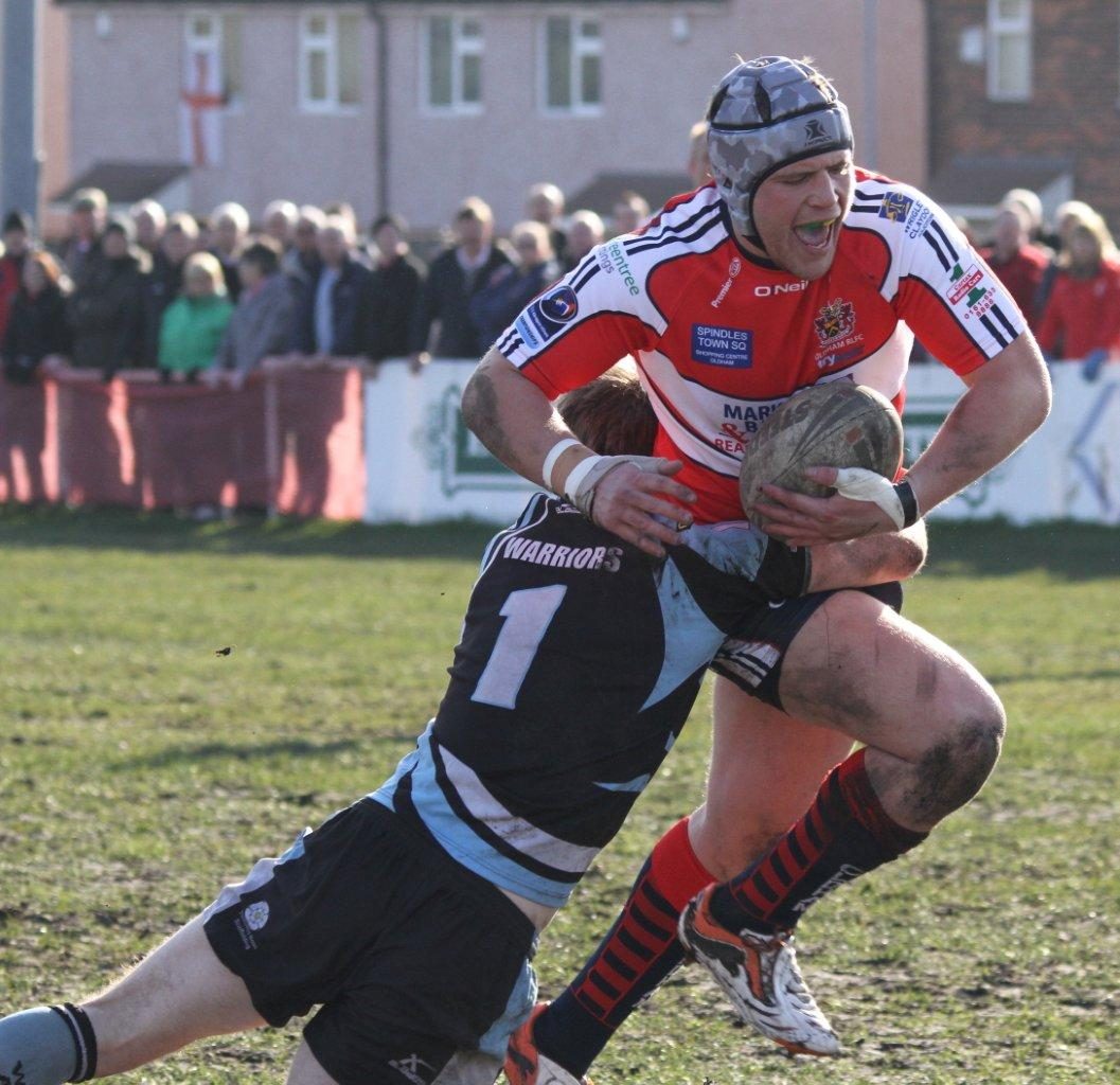 Chris Clarke in action against Hunslet Warriors, March 6, 2011