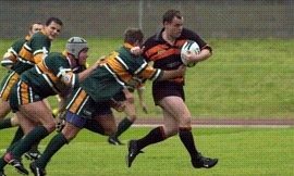 John Hough in action at Hunslet - June 30th 2002.