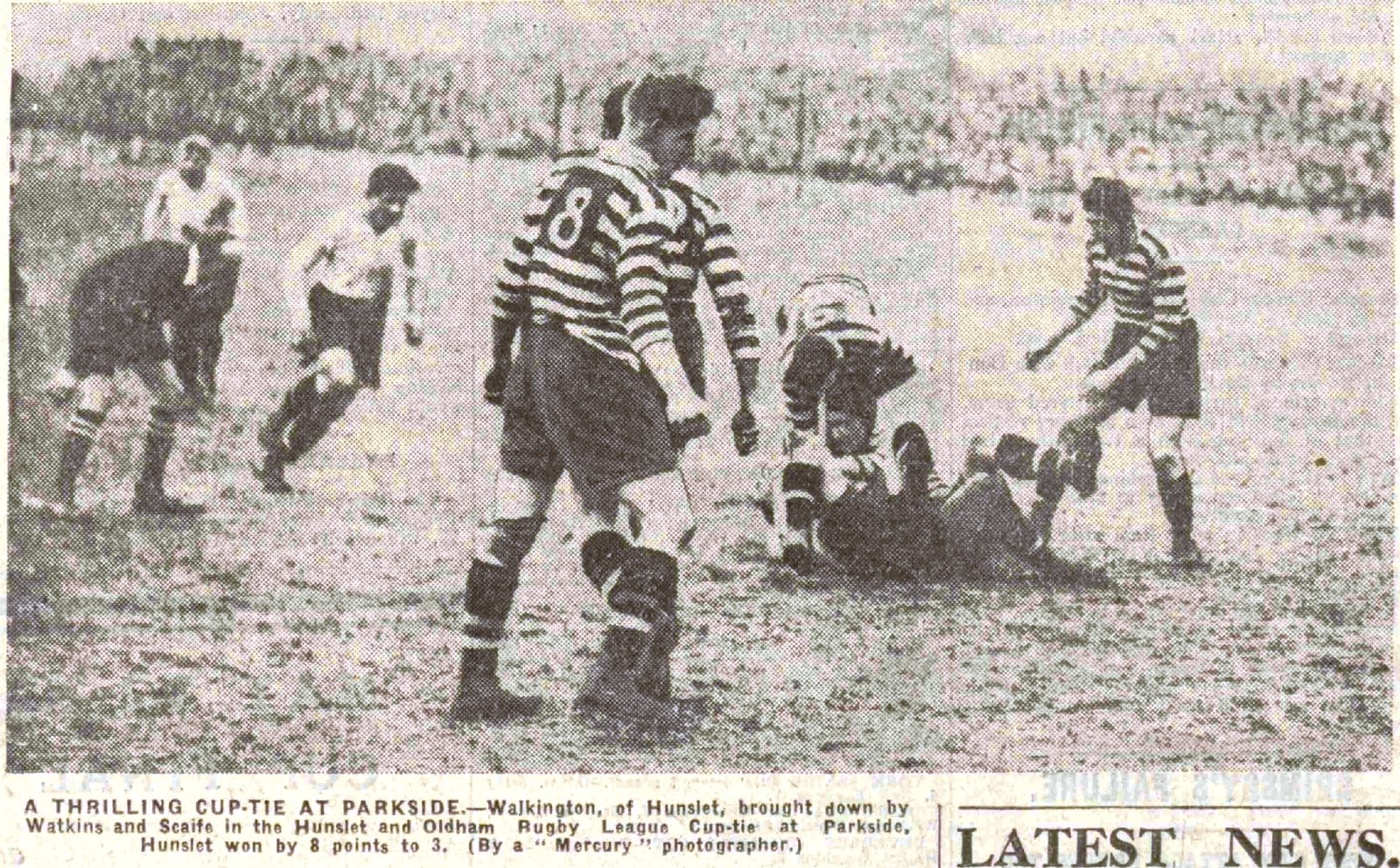 Hunslet v Oldham, 8 February 1930