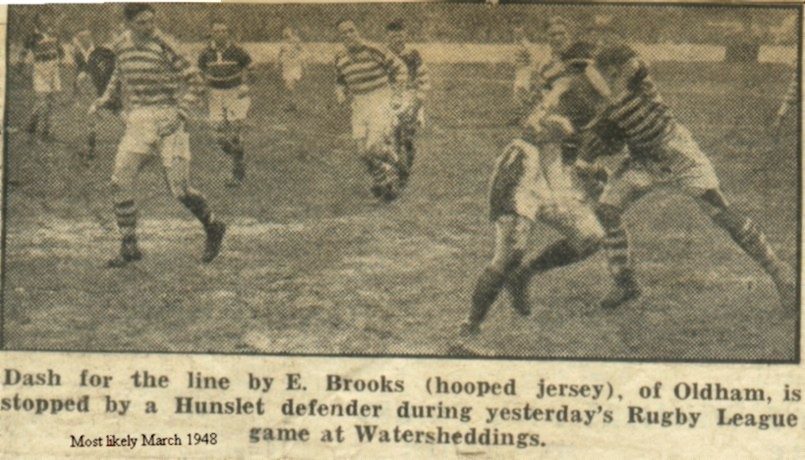 Oldham v Hunslet, 29 March 1948