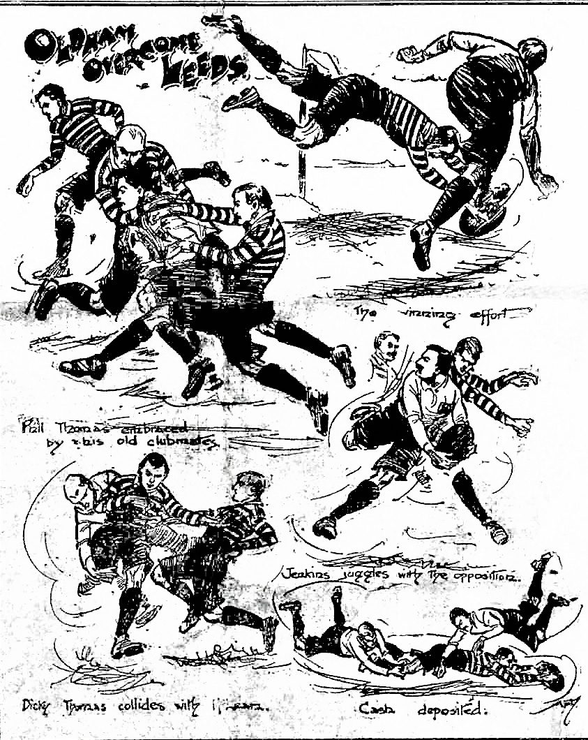 Oldham v Leeds, 23 December 1905