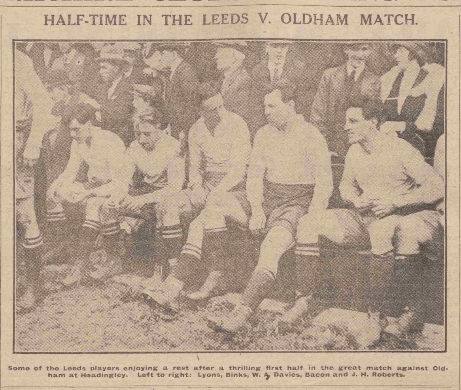 Leeds v Oldham, 20 October 1923
