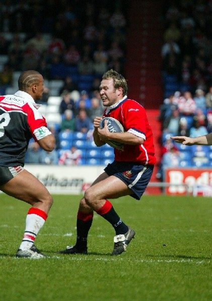 Gareth Barber in possession v Leigh - May 25th 2003.