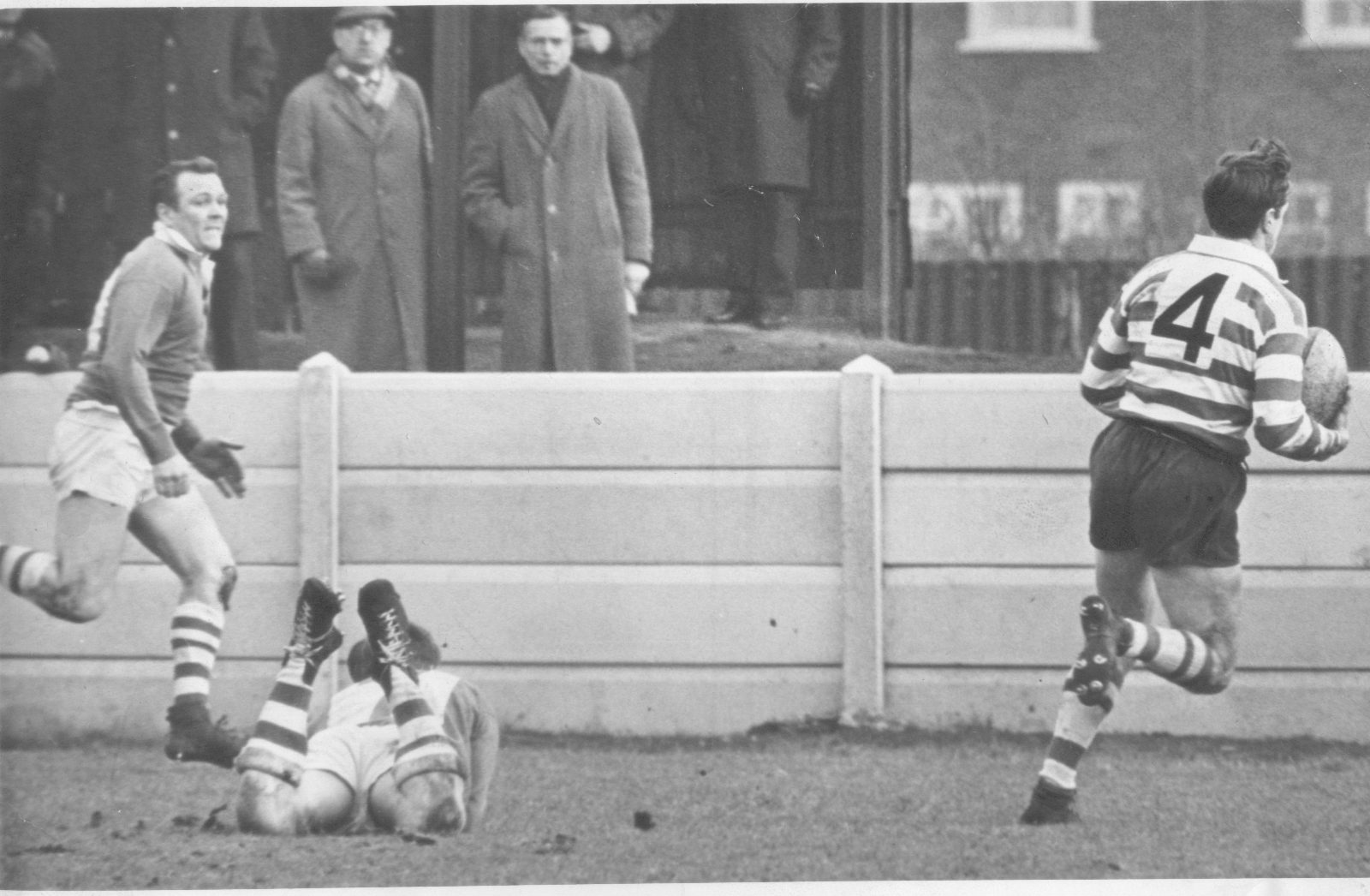 A try for John Donovan at Liverpool - Feb 27th 1965.