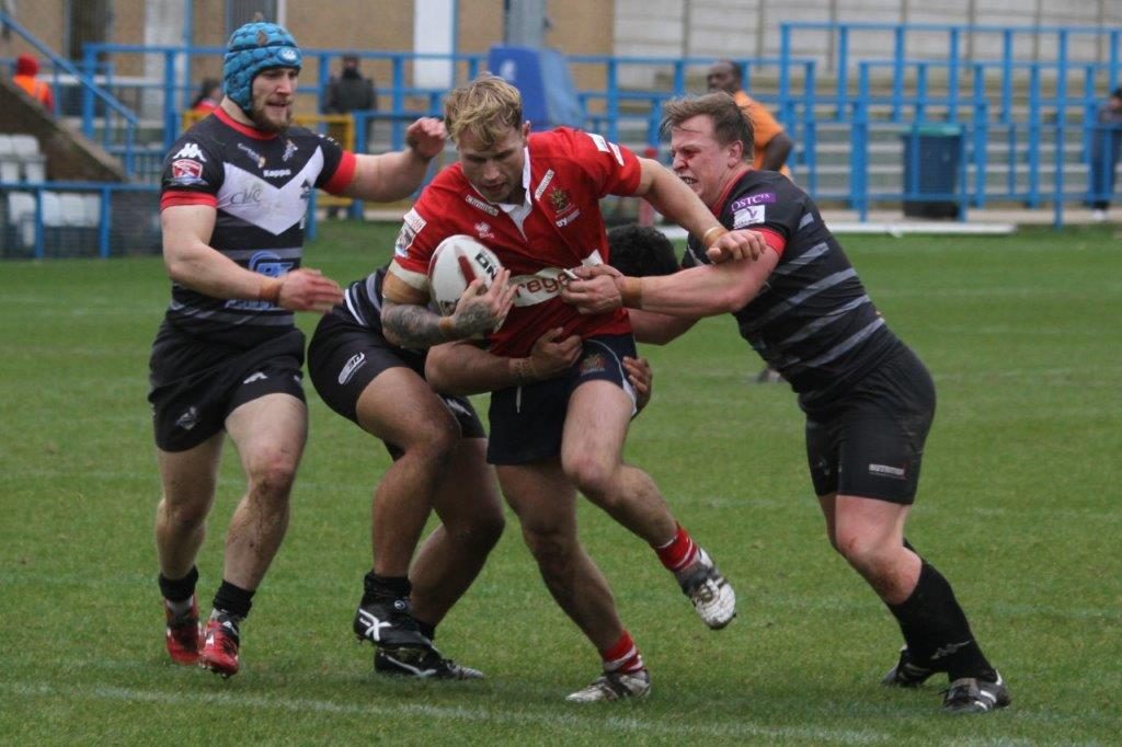 Danny Langtree in action against London Broncos - Feb 7th 2016.