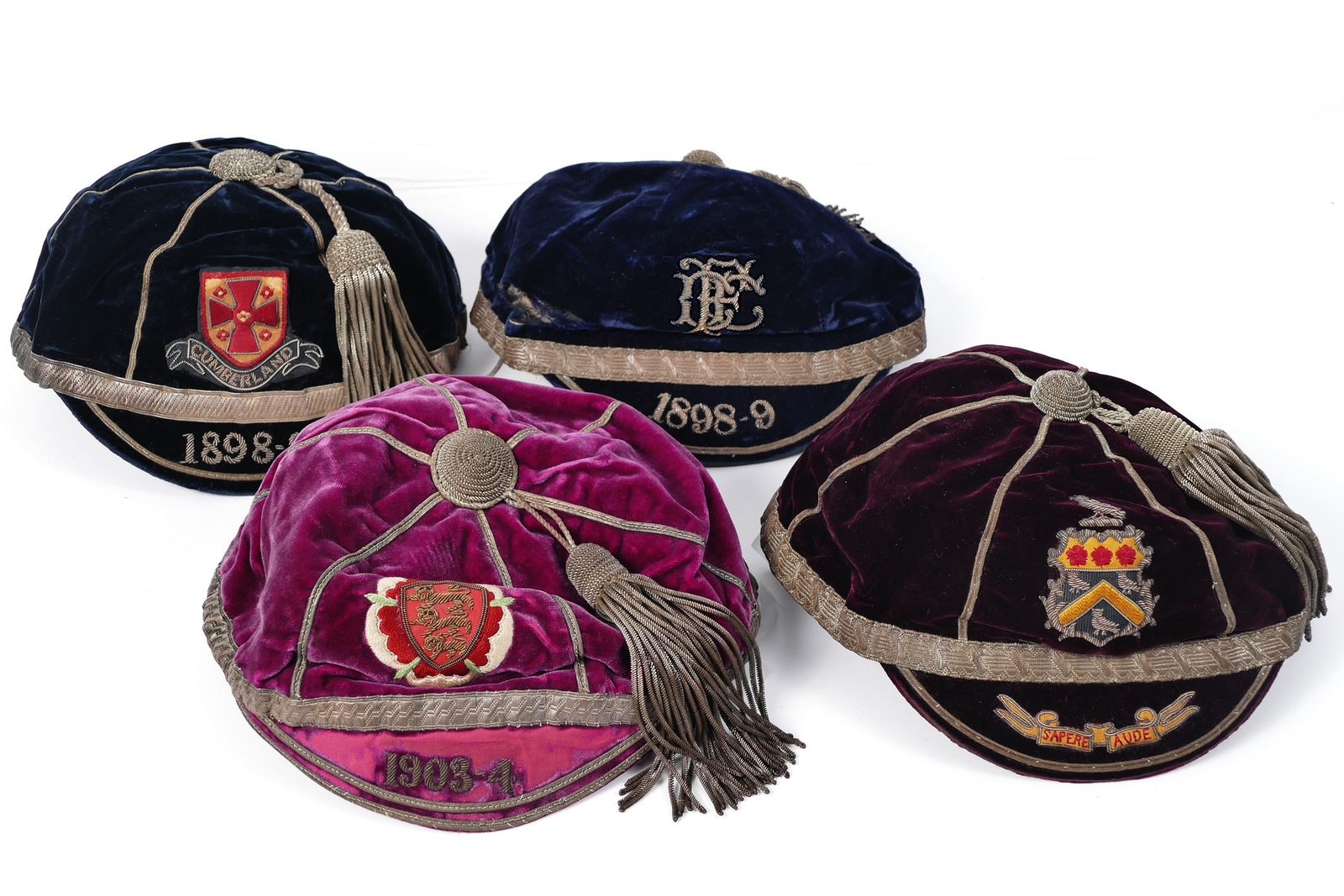 Frank Spottiswoode caps. Cumberland - Carlise - England - Oldham.