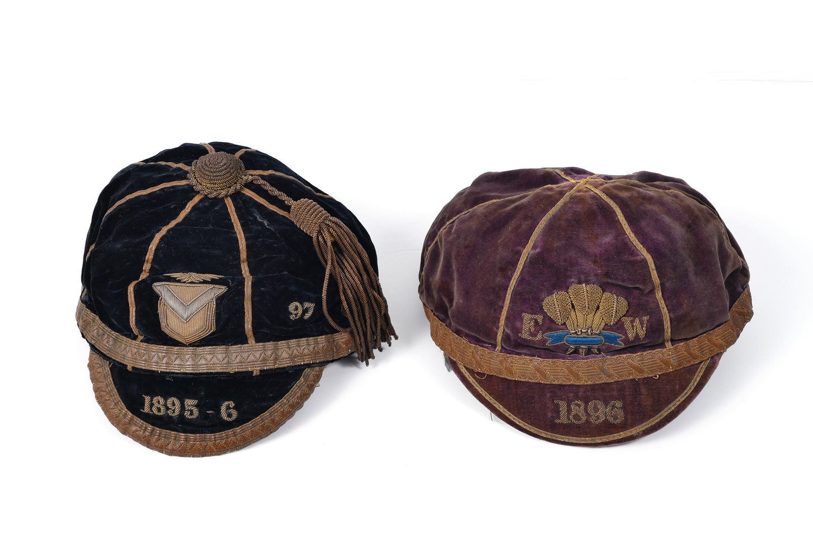 The caps of Richard Llewellyn (Dickie) Thomas.