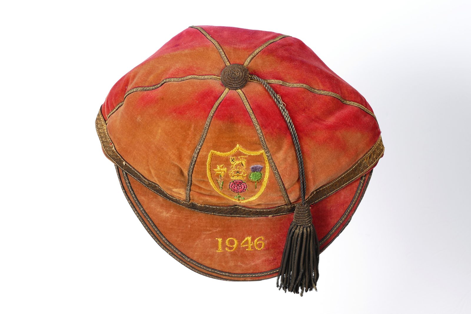 Doug Phillips - 1946 Great Britain Tour cap. The 'Indomitables' tour.
