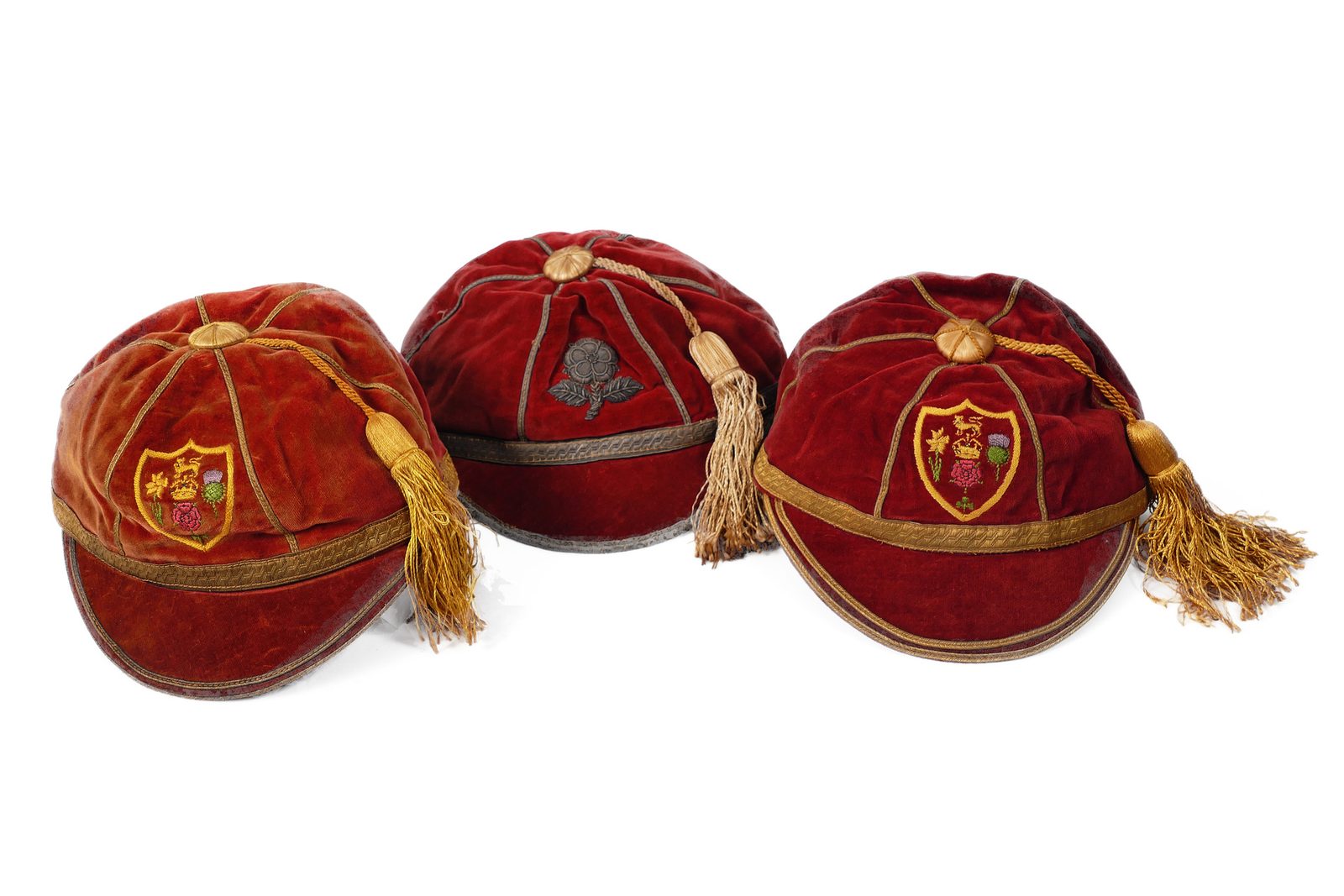 The caps of Gerry Helme.