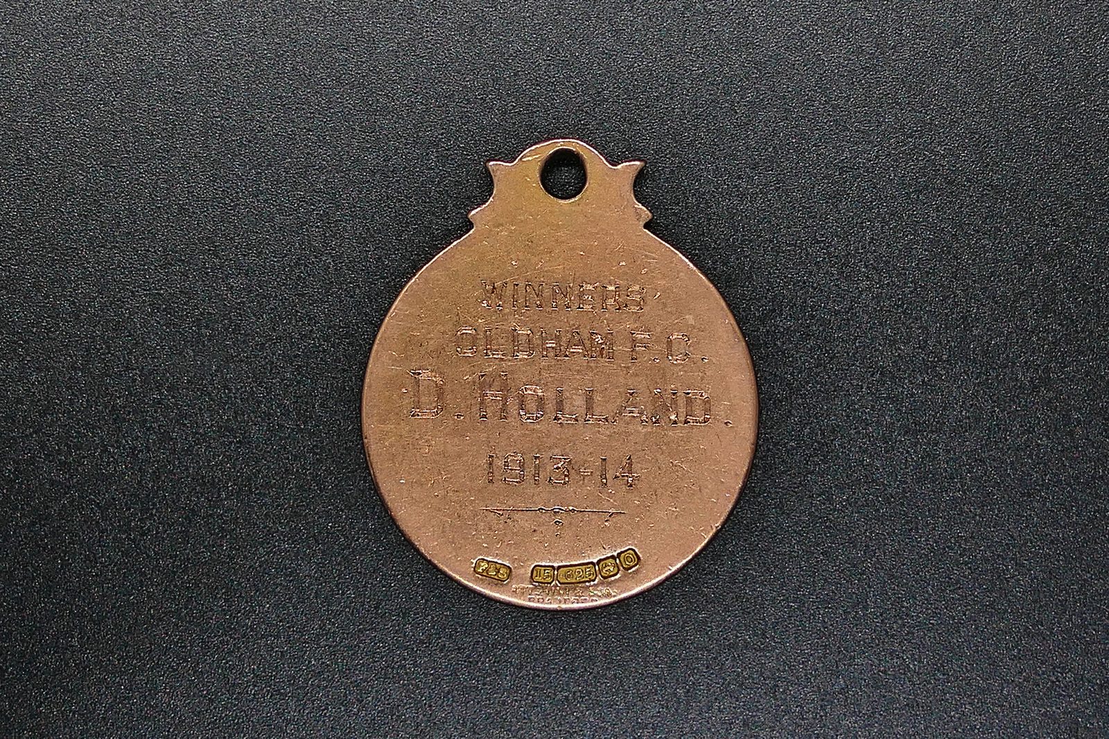 Dave Holland - Oldham F C Lancashire Cup Winners Medal 1913/14