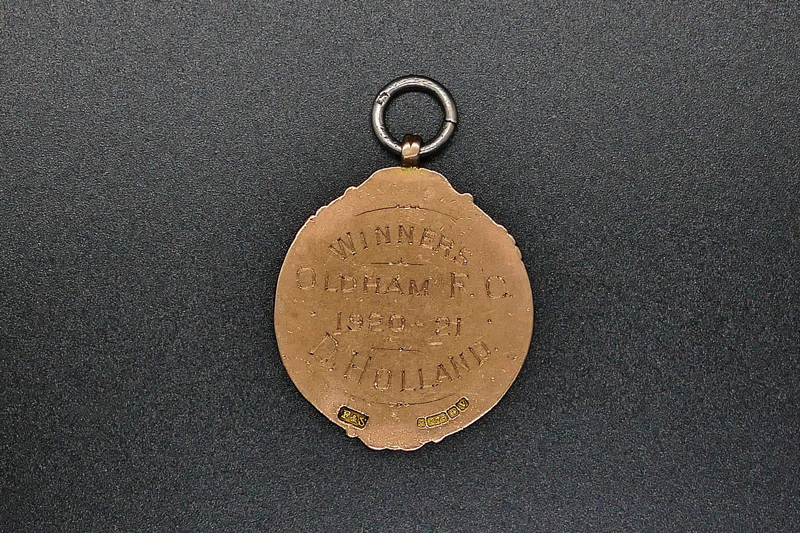 Dave Holland - Oldham F C Northern Combination Winners Medal 1920/21