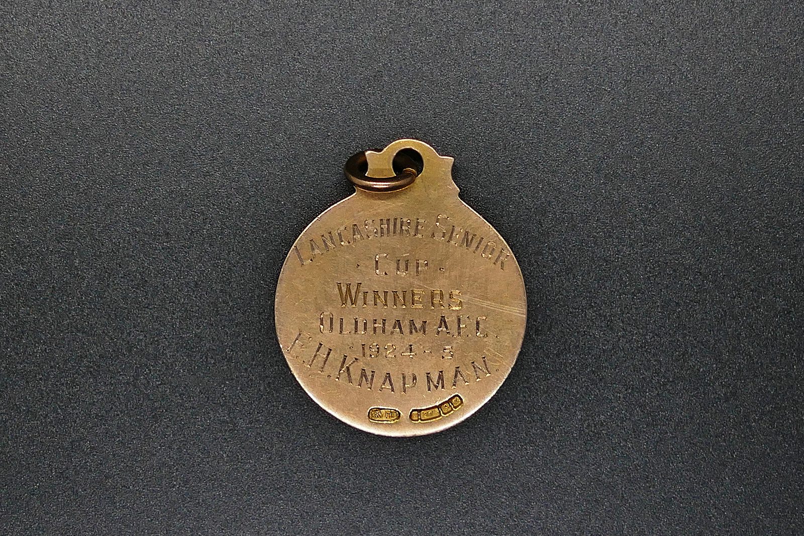 Ernie Knapman - Oldham F C Lancashire Cup Winners Medal 1924/25