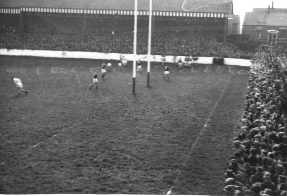 Norman Harris scores v NZ - Oct 25th 1947.