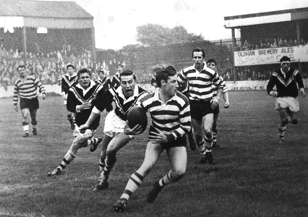 John Donovan takes on the Kiwi line - Aug 31st 1965.