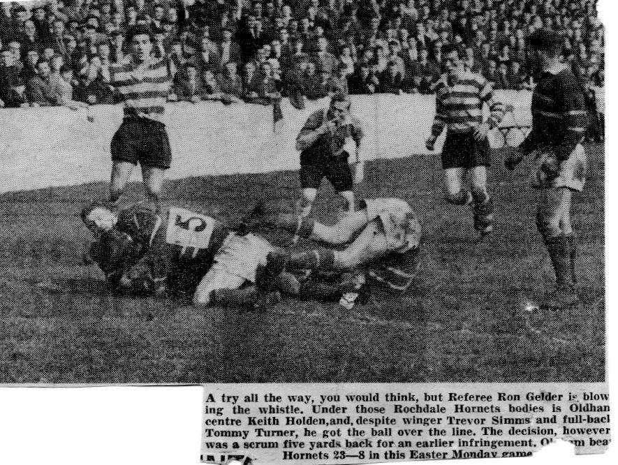 Oldham v Rochdale Hornets, 3 April 1961