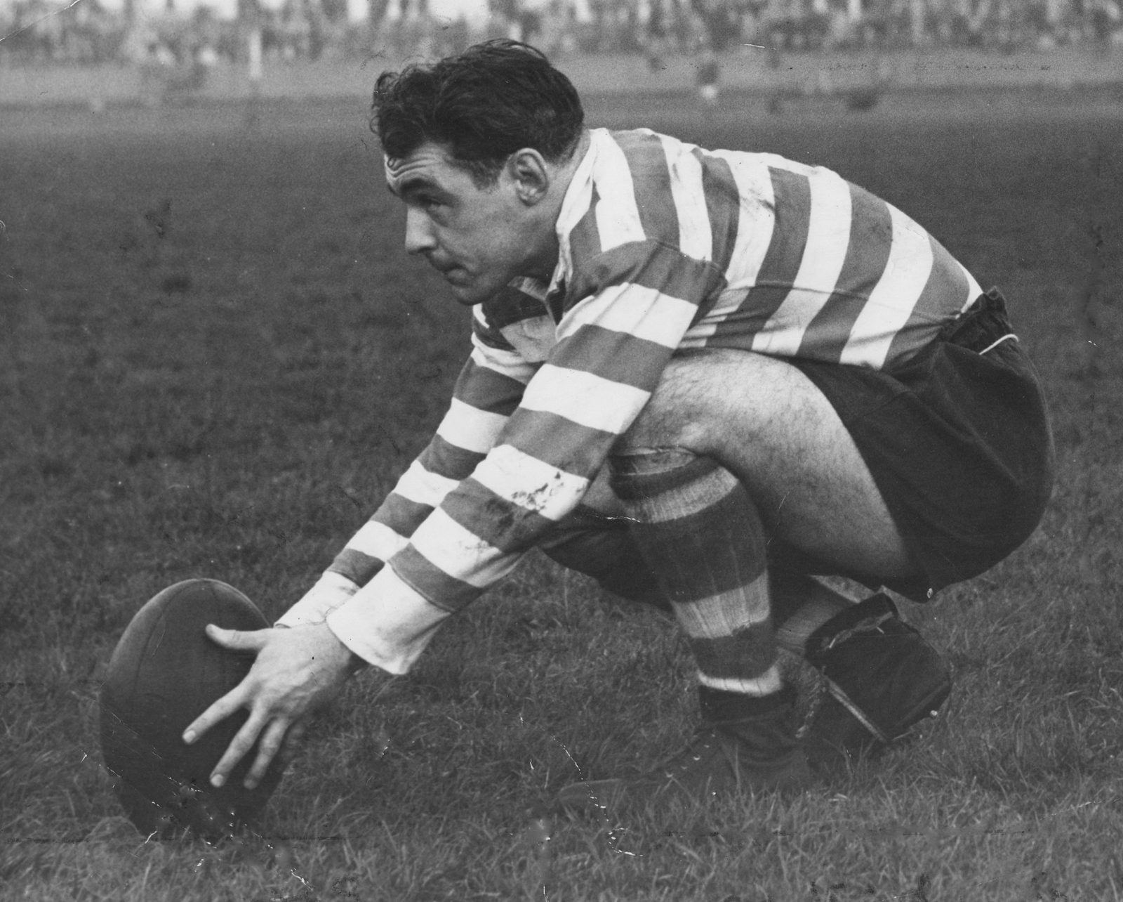 Bernard Ganley lines one up at Rochdale - Oct 12th 1957.