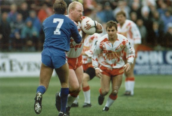 Tim Street with Neil Flanagan in support v Rochdale - Sep 29th 1991.