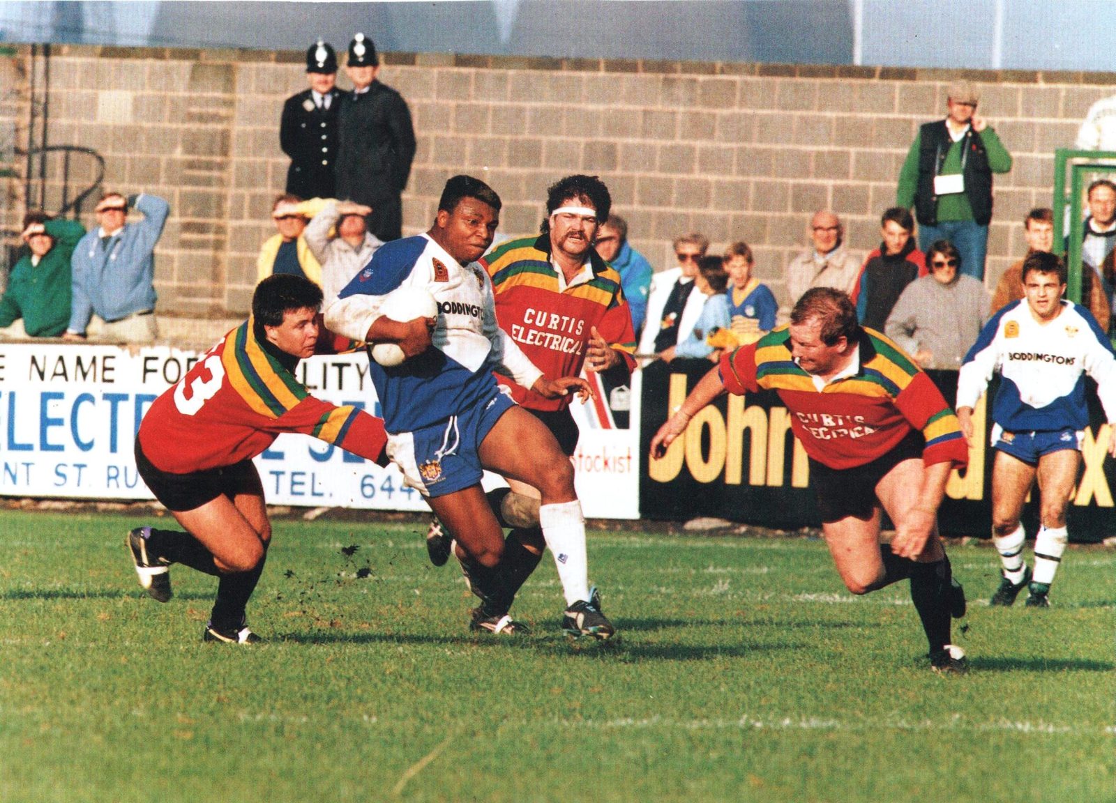 Richard Irving in action at Runcorn - Oct 8th 1989.