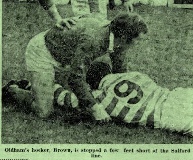 Oldham v Salford, 13 April 1974