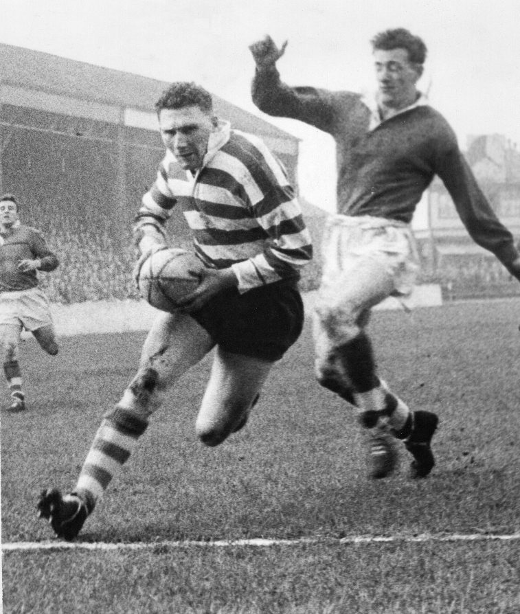 A try for Ike Southward v Salford - Feb 6th 1960.