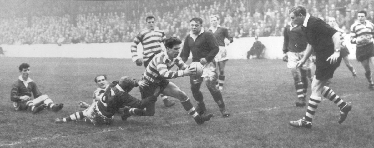 A try for Alan Kellett v Salford - Nov 19th 1960.