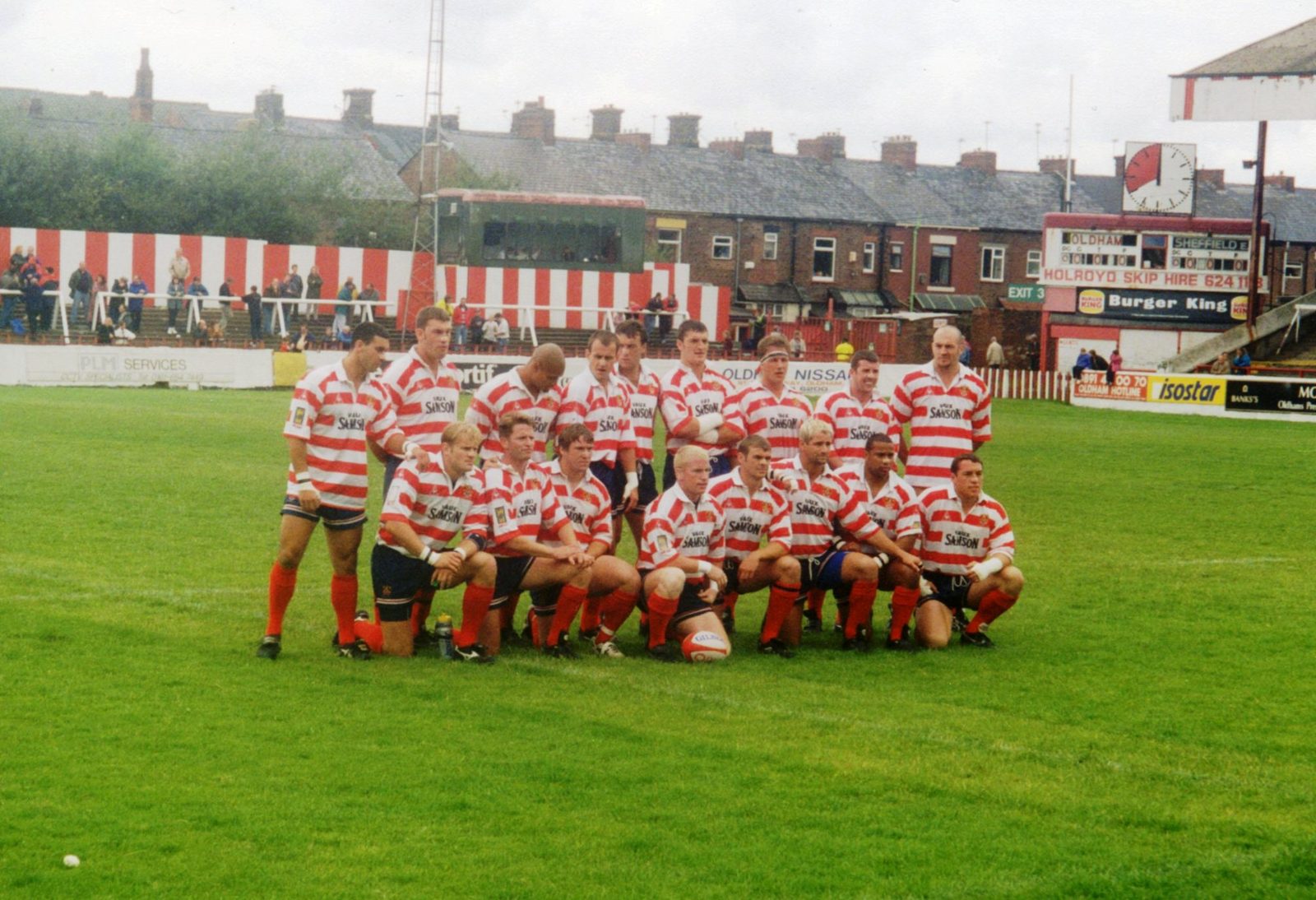 Team line up for the last senior match at Watersheddings v Sheffield - Aug 25th 1996.