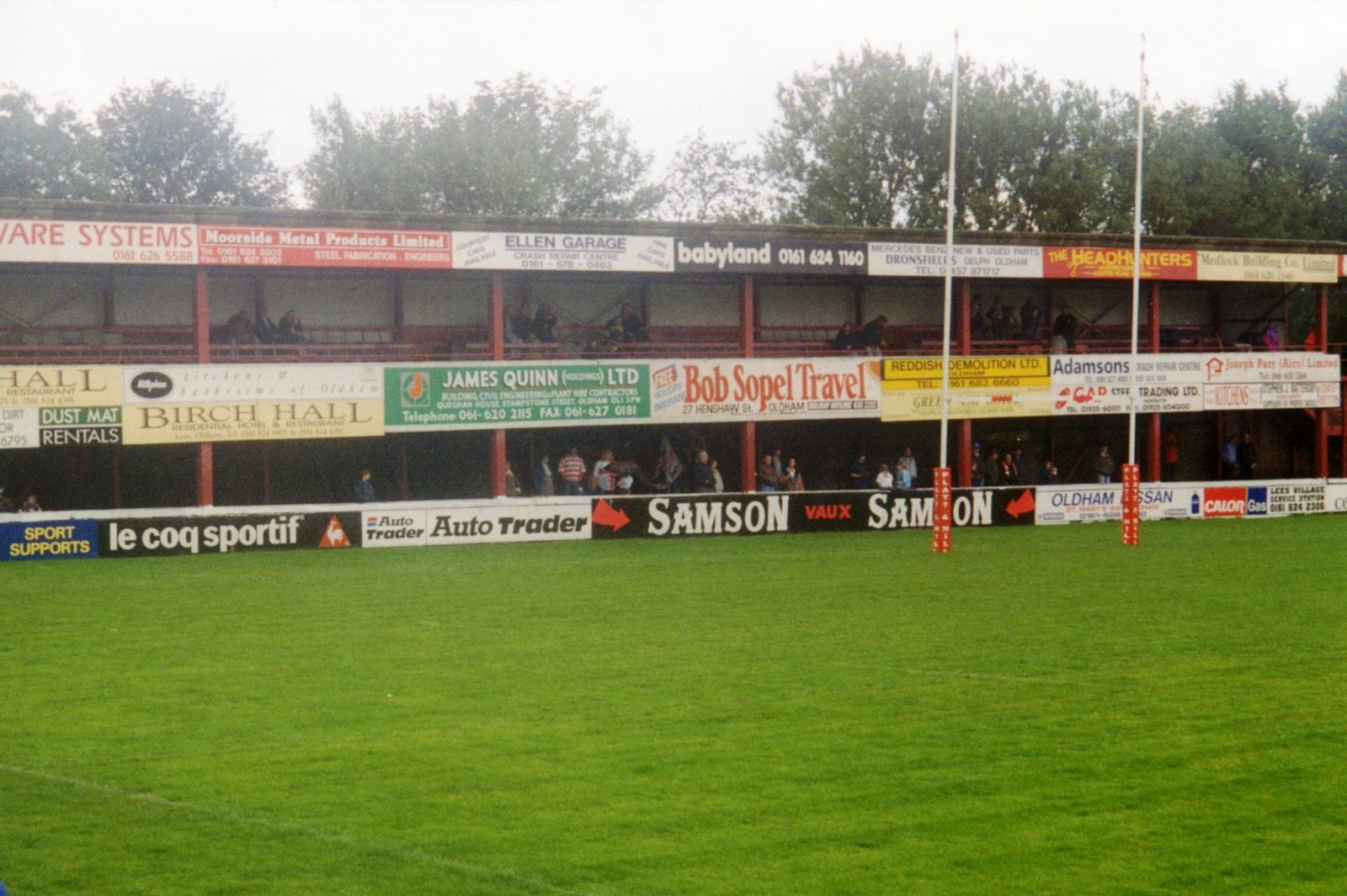 Last senior match at Watersheddings - Aug 25th 1996.