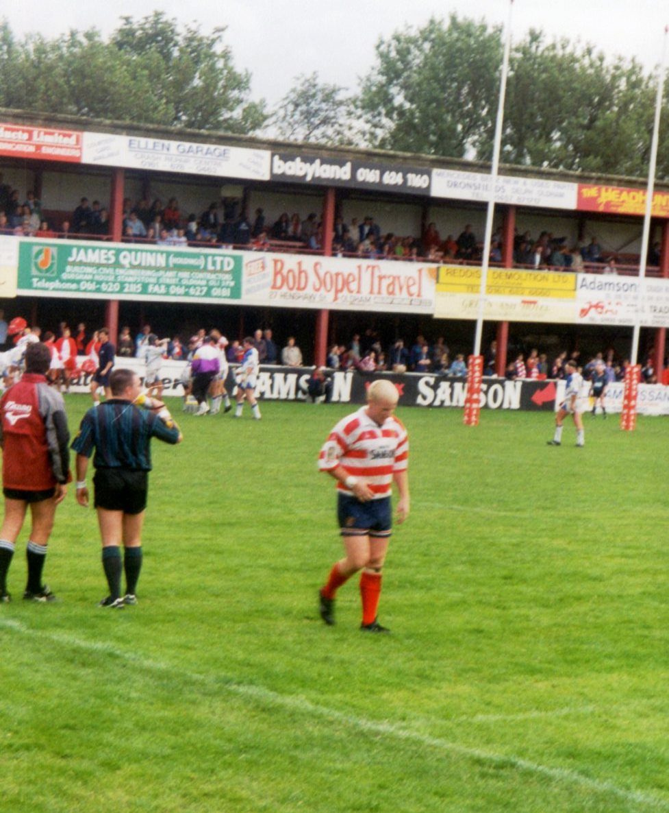 Last senior match at Watersheddings - Aug 25th 1996.