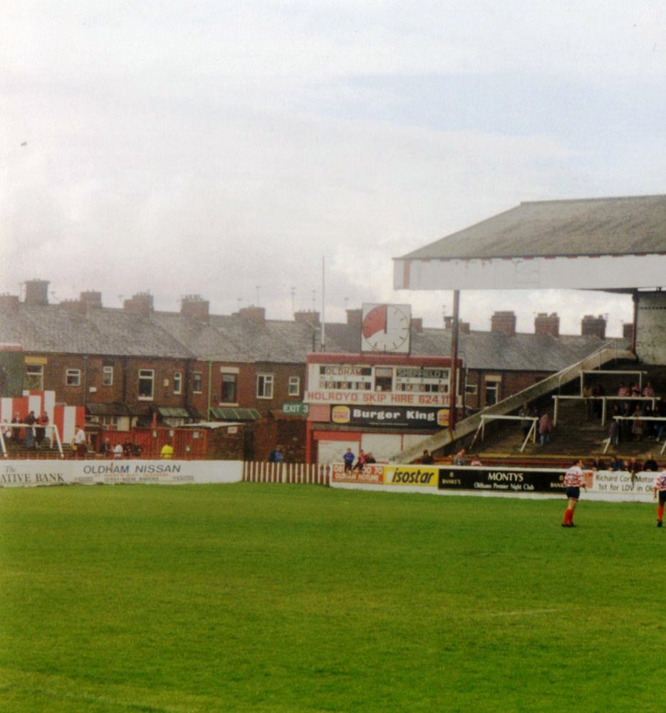 Last senior match at Watersheddings - Aug 25th 1996.