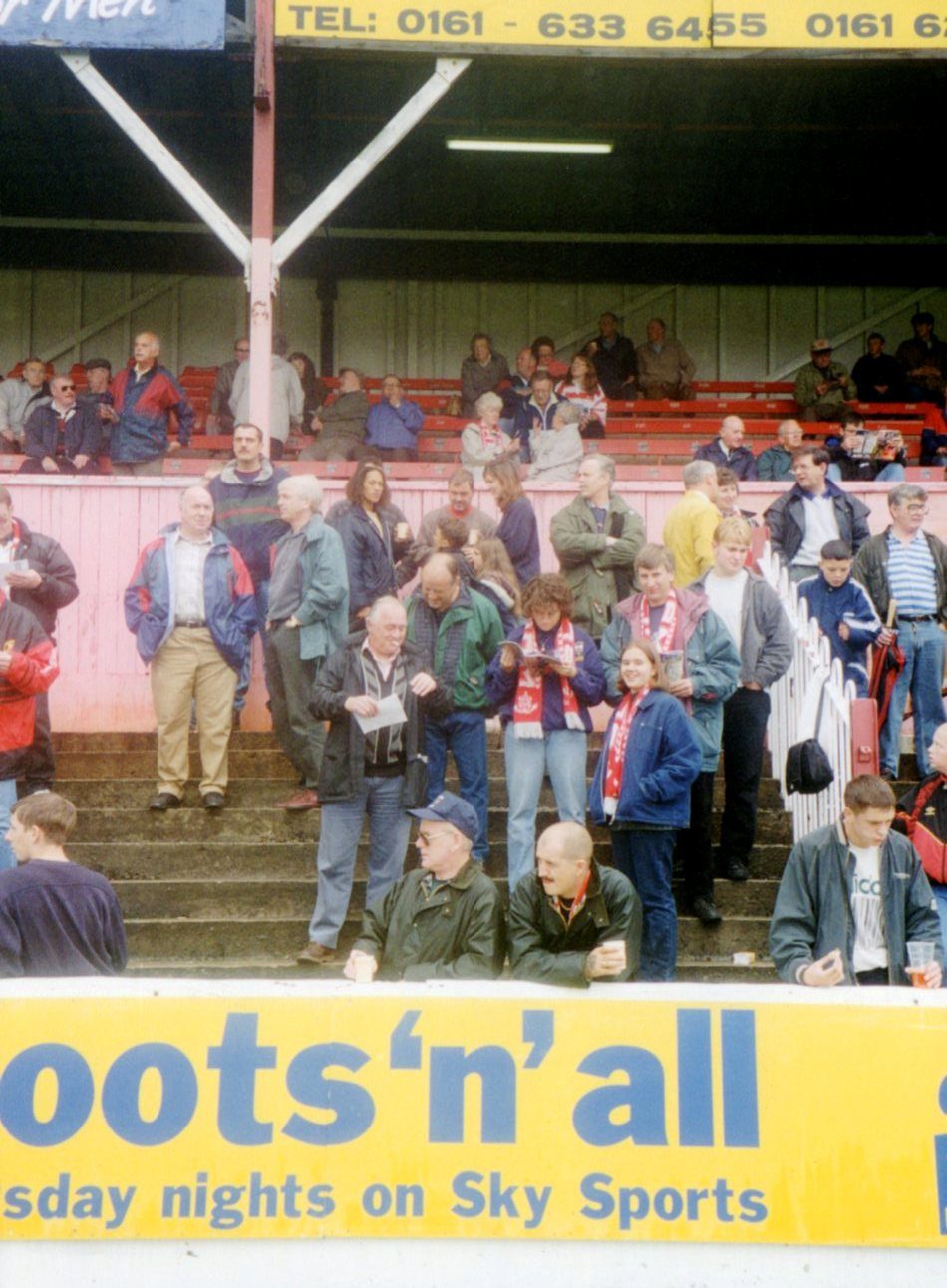 Last senior match at Watersheddings - Aug 25th 1996.