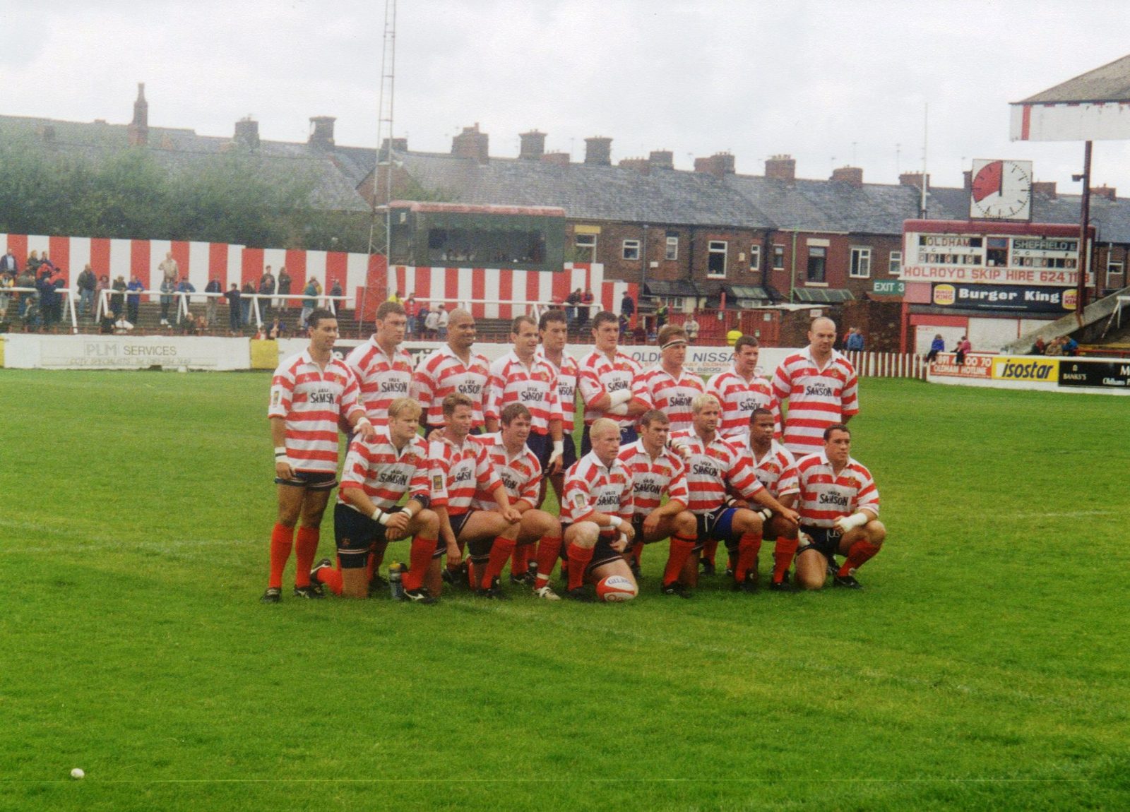 Last senior match at Watersheddings - Aug 25th 1996.