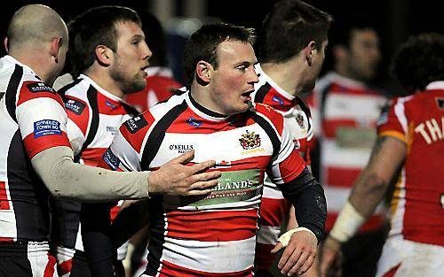 Paul OConnor is congratulated by his team-mates v Sheffield - Feb 22nd 2010.