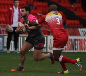 Sam Gee on the move v Sheffield - March 22nd 2015.