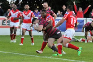 Sheffield V Oldham Friday 1st July 2016 Sheffield Hallam University Sports Park No holding Liam Thompson